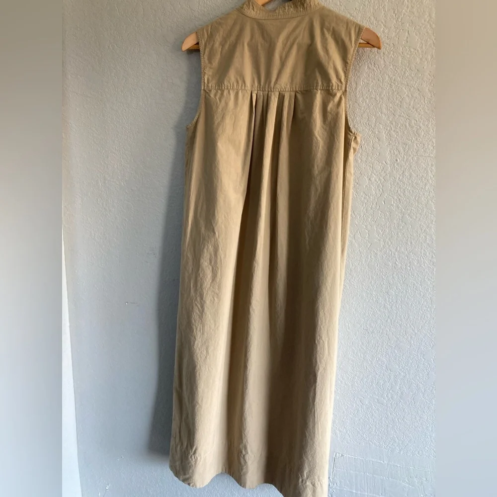 Banana Republic Sleeveless Dress medium Khaki Tan - Picture 7 of 9